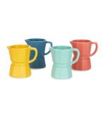 SET TAZAS CAFÉ MOKA COLORES CERÁMICA - Imagen 2