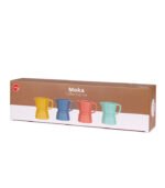 SET TAZAS CAFÉ MOKA COLORES CERÁMICA