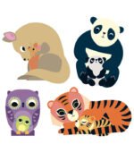 COLOURED STICKERS MUMS AND BABIES - Imagen 2