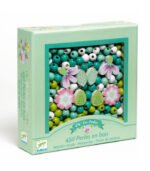 PERLAS DE MADERA HOJAS Y FLORES