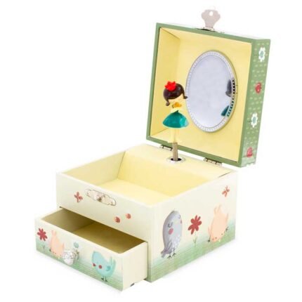 CAJA DE MÚSICA NIÑA MANZANA