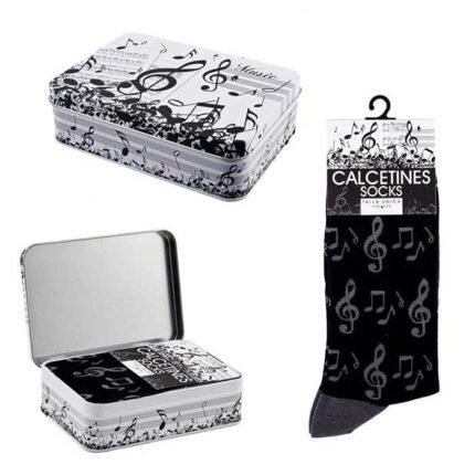 LATA CALCETINES NOTA MUSICA