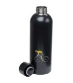 BOTELLA TÉRMICA DE ACERO INOXIDABLE CICLISMO NEGRA - Imagen 7