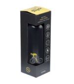 BOTELLA TÉRMICA DE ACERO INOXIDABLE CICLISMO NEGRA - Imagen 6