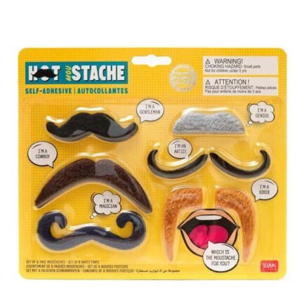 SET DE 6 BIGOTES FALSOS AUTOADHESIVOS