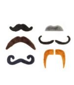 SET DE 6 BIGOTES FALSOS AUTOADHESIVOS - Imagen 2
