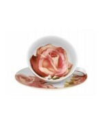 TAZA CON PIE Y PLATILLO BONITA GOLD 220 ML - Imagen 3