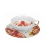 TAZA CON PIE Y PLATILLO BONITA GOLD 220 ML - Imagen 2