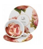 TAZA CON PIE Y PLATILLO BONITA GOLD 220 ML - Imagen 4