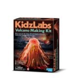 Kids Labs builds a volcano