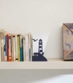 SUJETALIBROS LIGHTHOUSE AZUL - Imagen 4