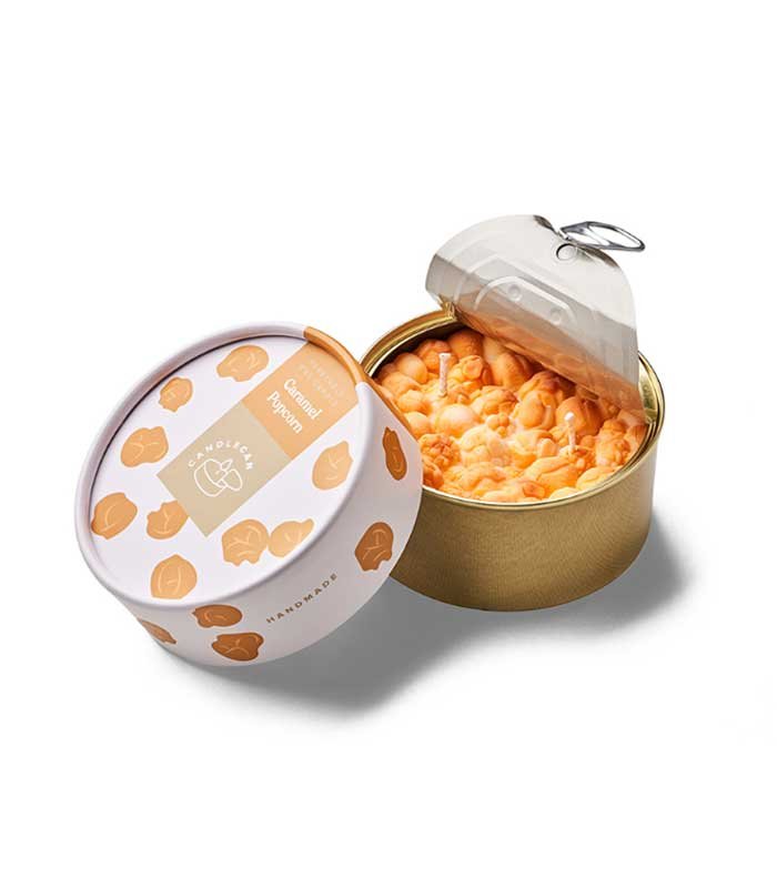 CAN974 VELA CARAMELO POPCORN - Imagen 1