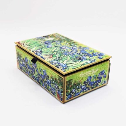 JOYERO DE CRISTAL VAN GOGH LIRIOS MED